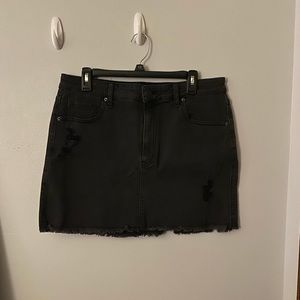 Aeropostale Black Denim Mini Skirt